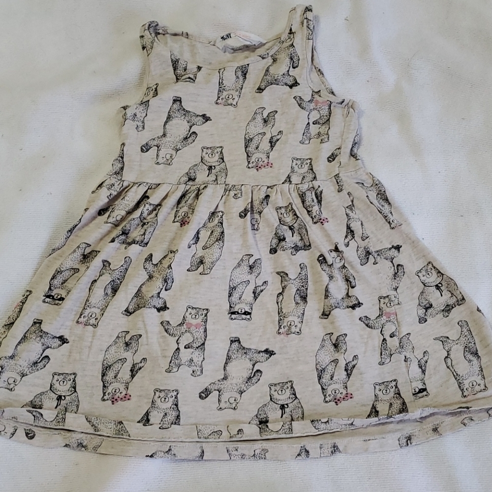 🐻H&M Dancing Teddy stretch toddler dress 2-4 year